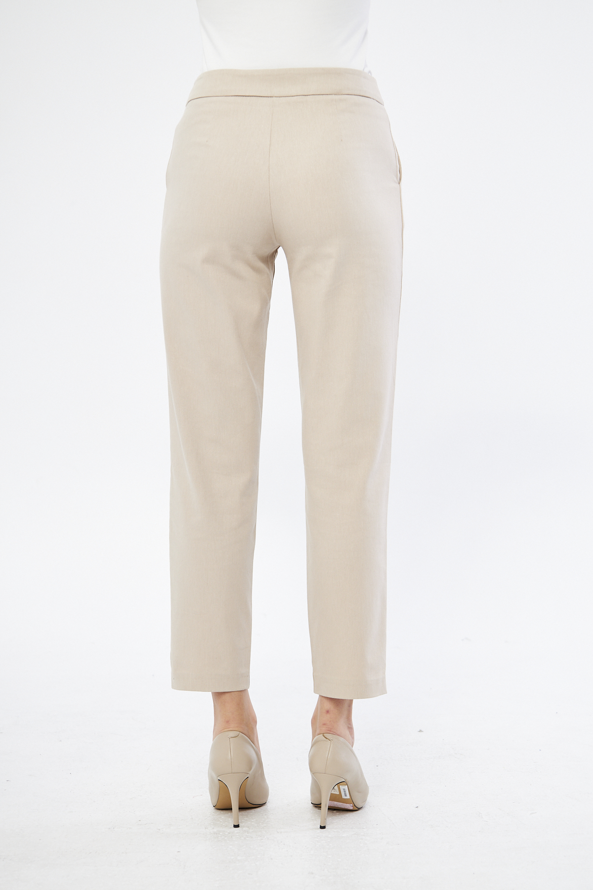 Varadero Boru Paça Bilek Boy Regular Fit Bej Renk Kadın Pantolon